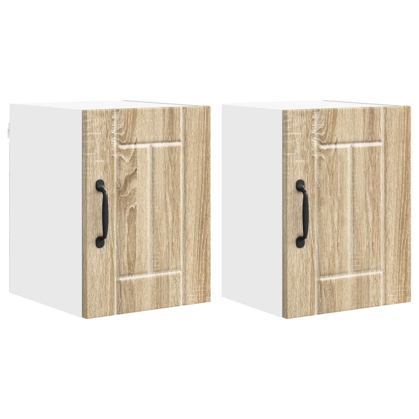 Wall Cabinet LUCCA 2 pcs Sonoma Oak Engineered Wood