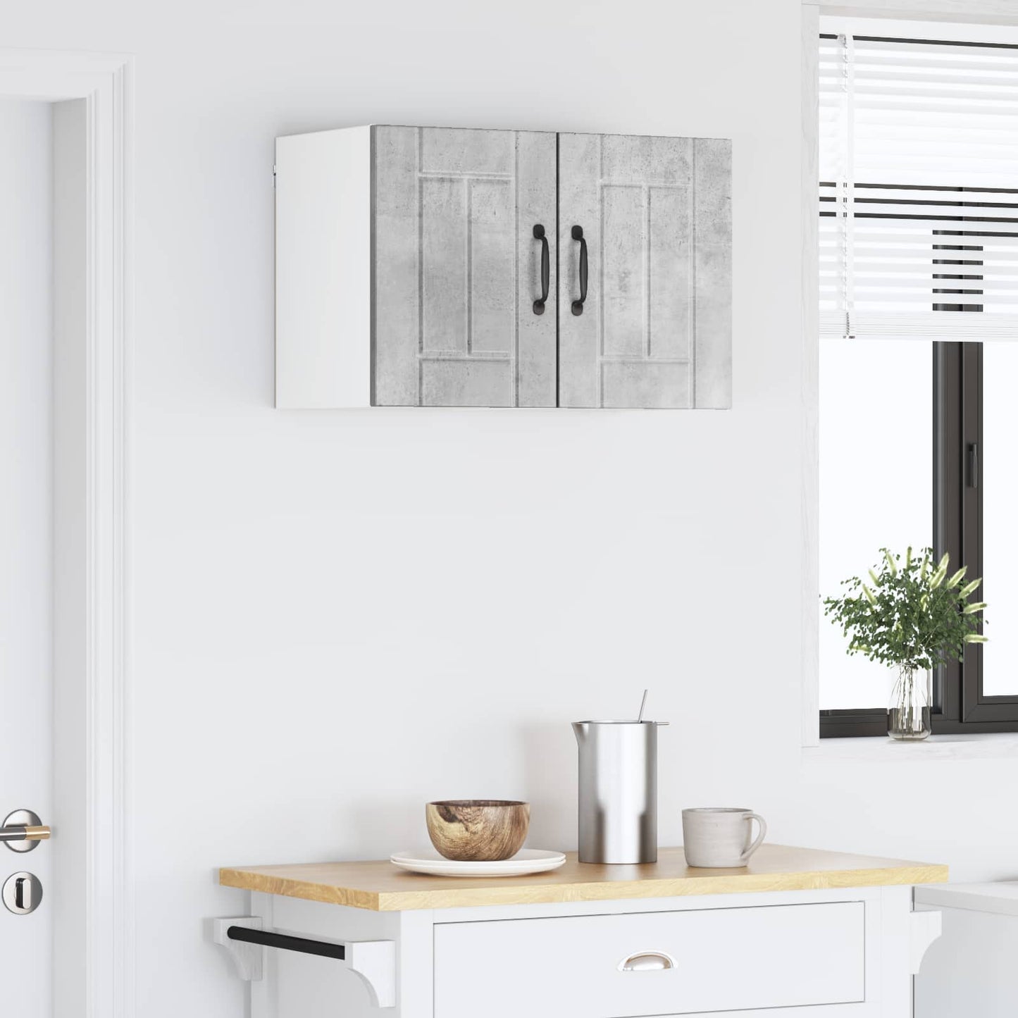 Wall Cabinet LUCCA 2 pcs Concrete Grey 30 x 31 x 40 cm