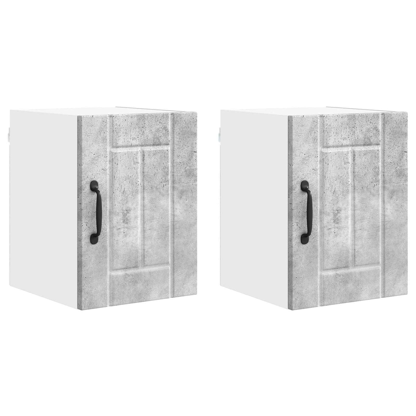Wall Cabinet LUCCA 2 pcs Concrete Grey 30 x 31 x 40 cm