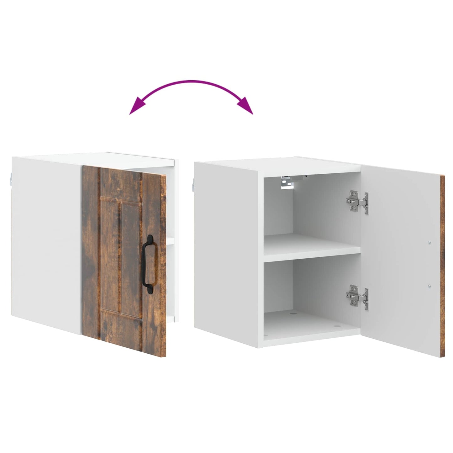 Wall Cabinet LUCCA Smoked Oak 30 x 31 x 40 cm Engineered Wood