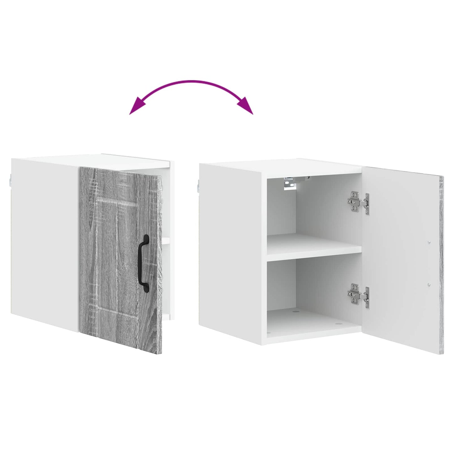 Wall Cabinet LUCCA Grey Sonoma 30 x 31 x 40 cm Engineered Wood