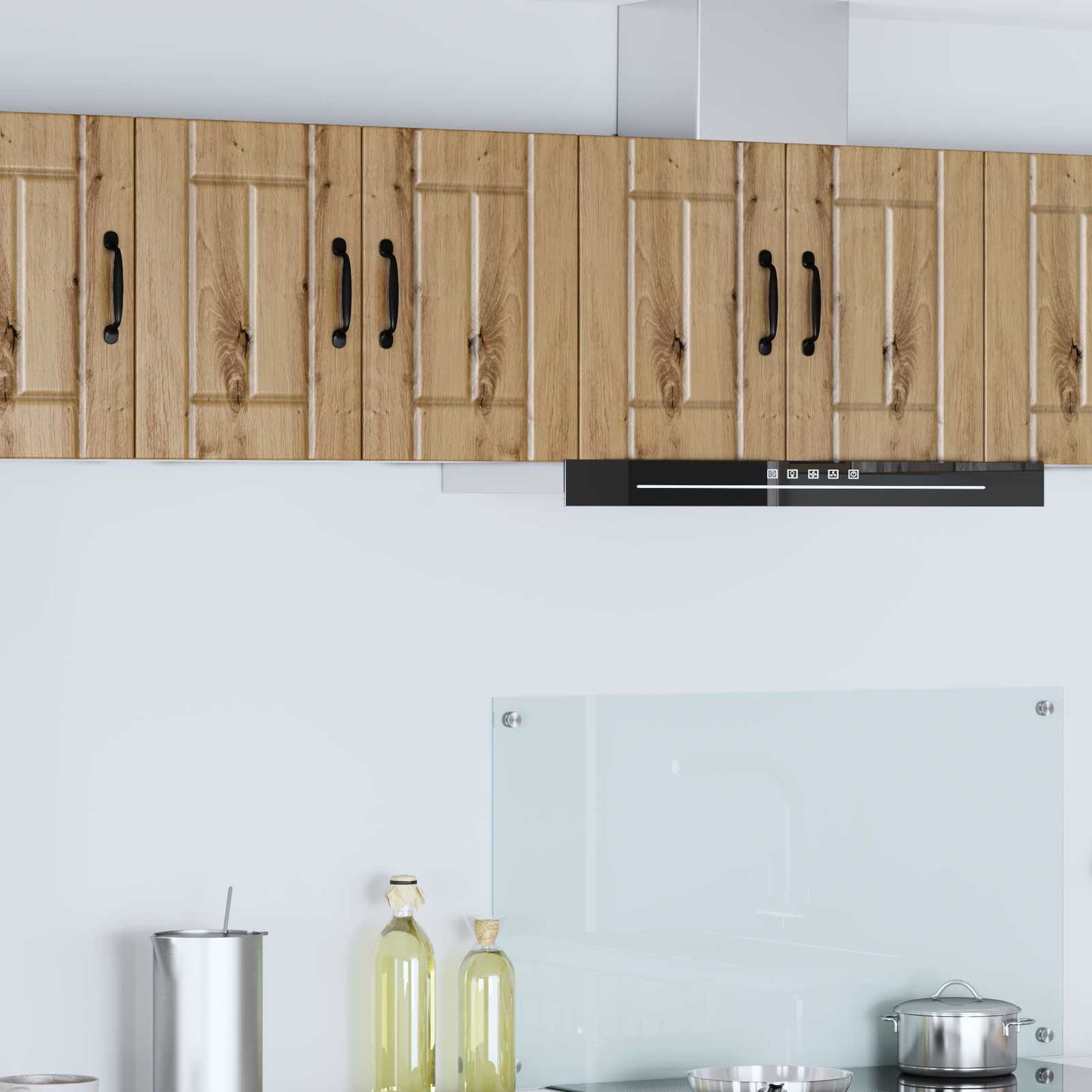 Wall Cabinet LUCCA 2 pcs Artisan Oak Engineered Wood