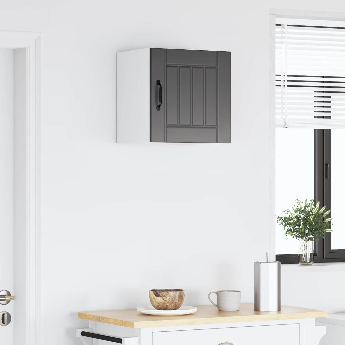 Wall Cabinet LUCCA Black 40 x 31 x 40 cm Engineered Wood