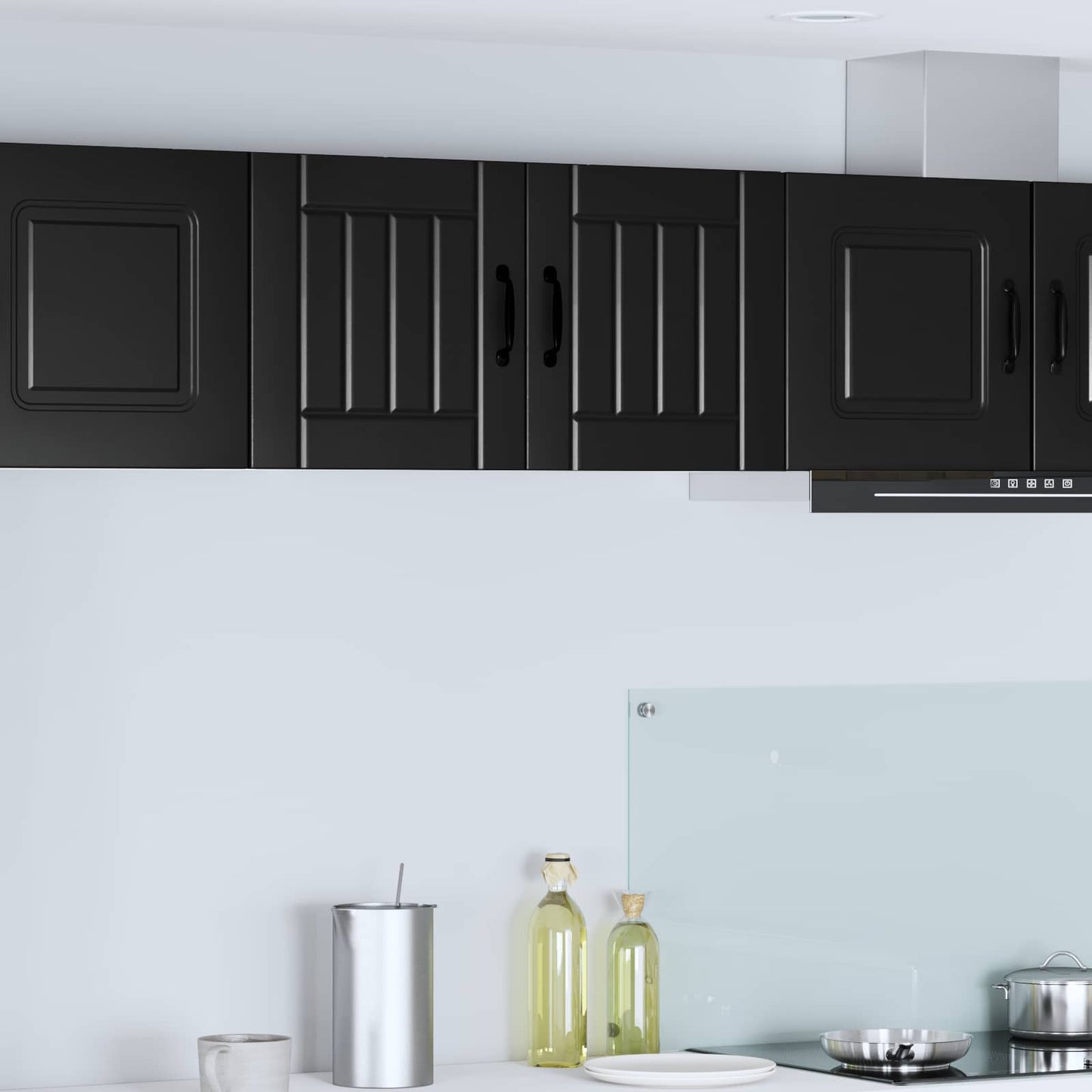 Wall Cabinet LUCCA 2 pcs Black 40 x 31 x 40 cm Engineered Wood