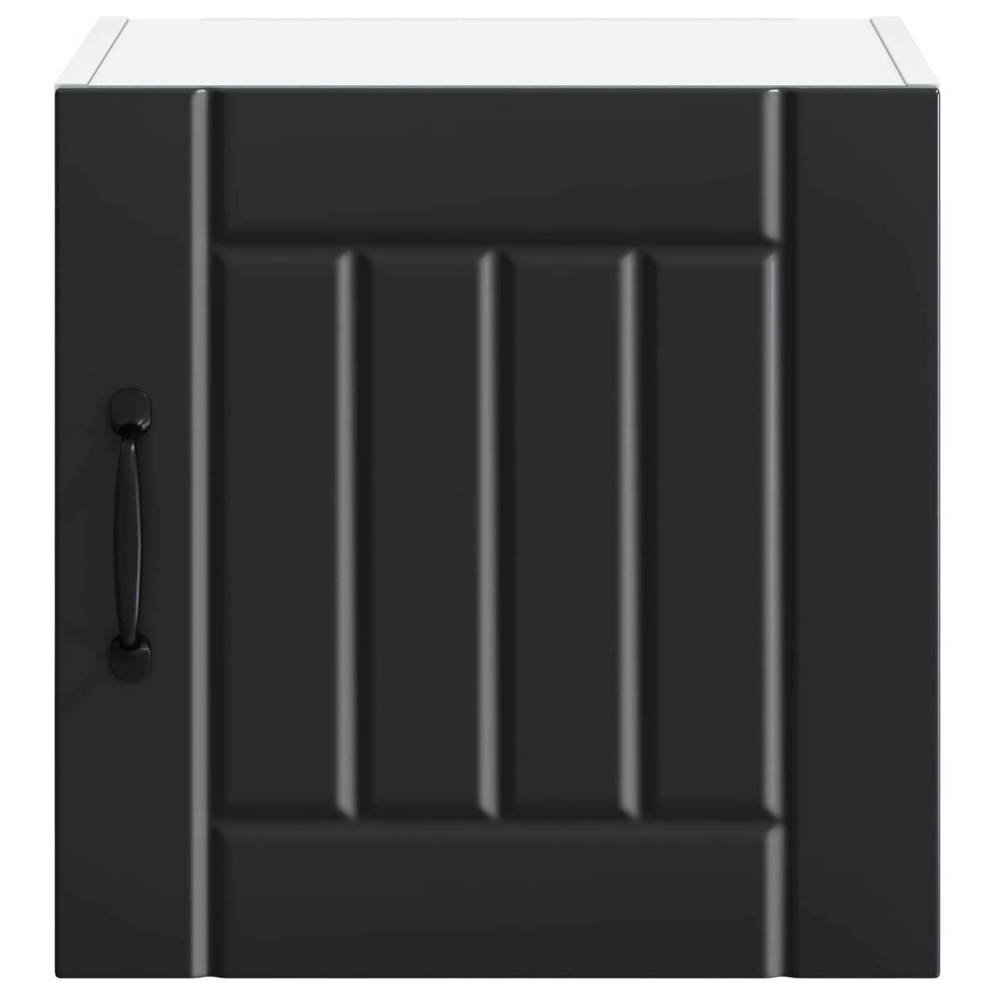 Wall Cabinet LUCCA 2 pcs Black Engineered Wood