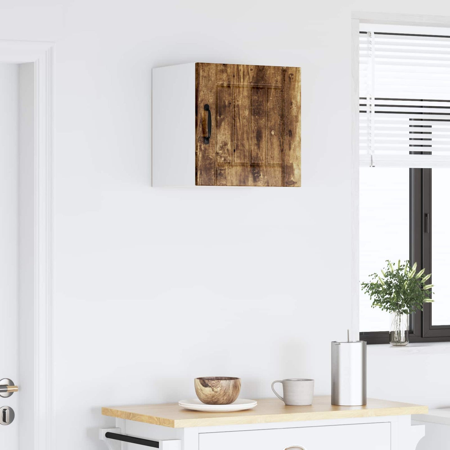 Wall Cabinet LUCCA Smoked Oak 40 x 31 x 40 cm Engineered Wood
