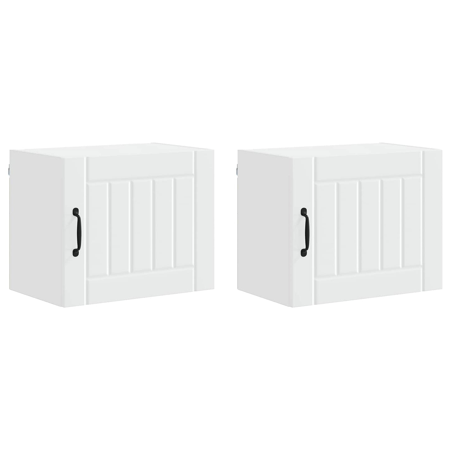 Wall Cabinet LUCCA 2 pcs White 50 x 31 x 40 cm Engineered Wood