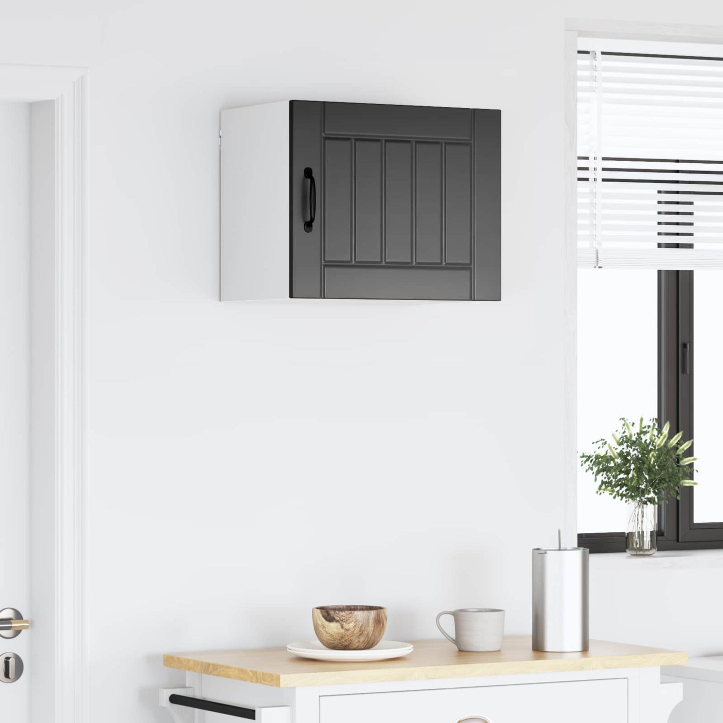 Wall Cabinet Lucca Black 50 x 31 x 40 cm Engineered Wood
