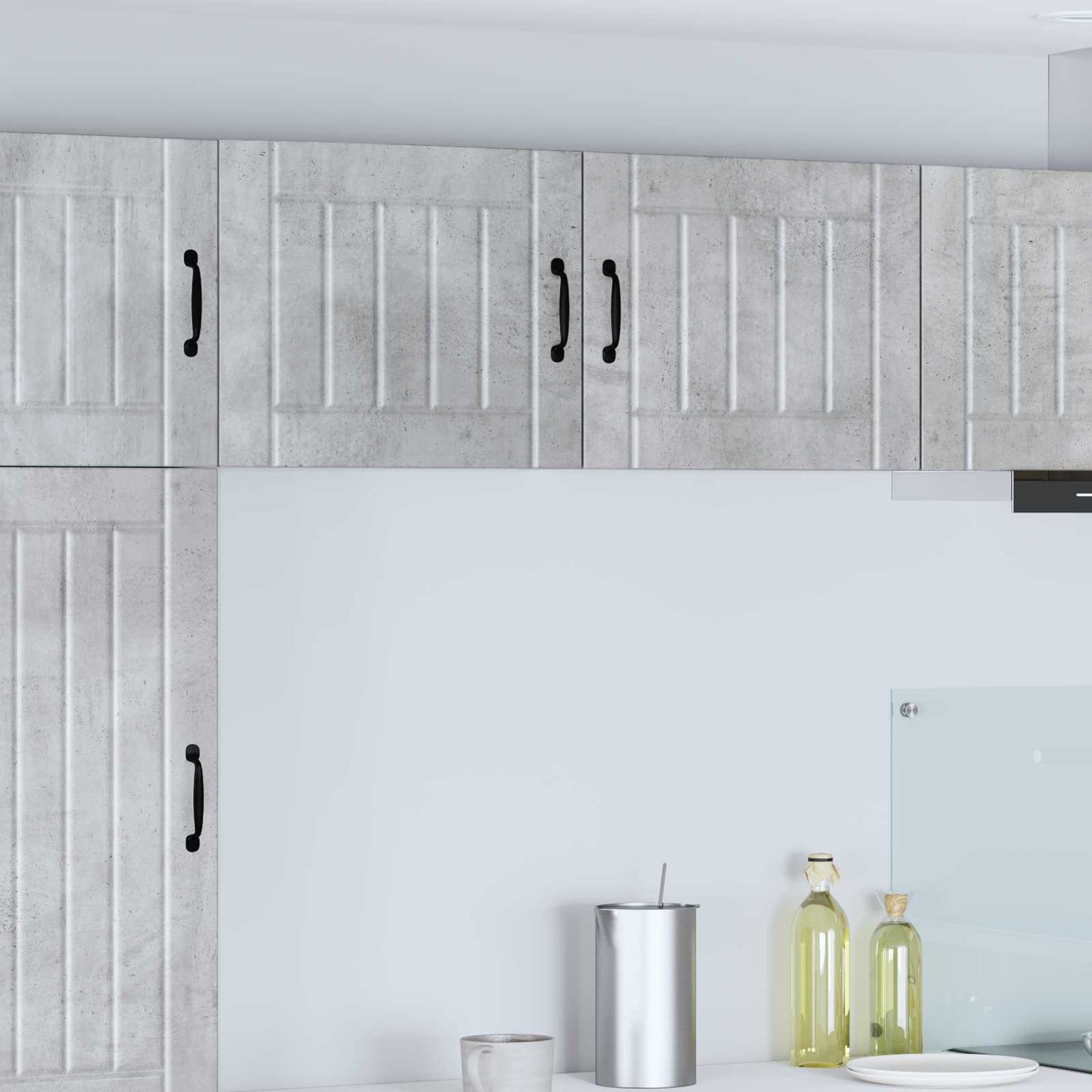 Wall Cabinet LUCCA 2 pcs Concrete Grey 50 x 31 x 40 cm