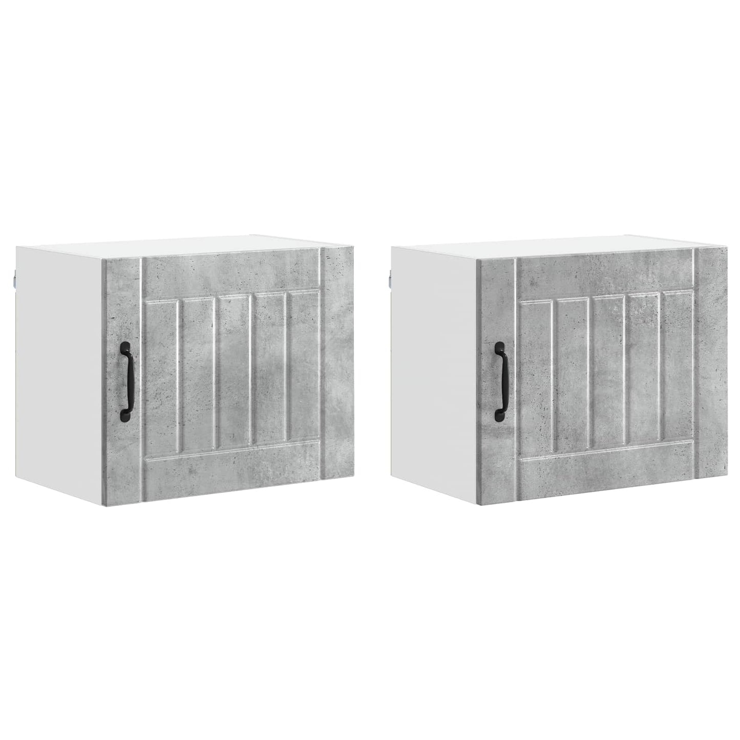 Wall Cabinet LUCCA 2 pcs Concrete Grey 50 x 31 x 40 cm