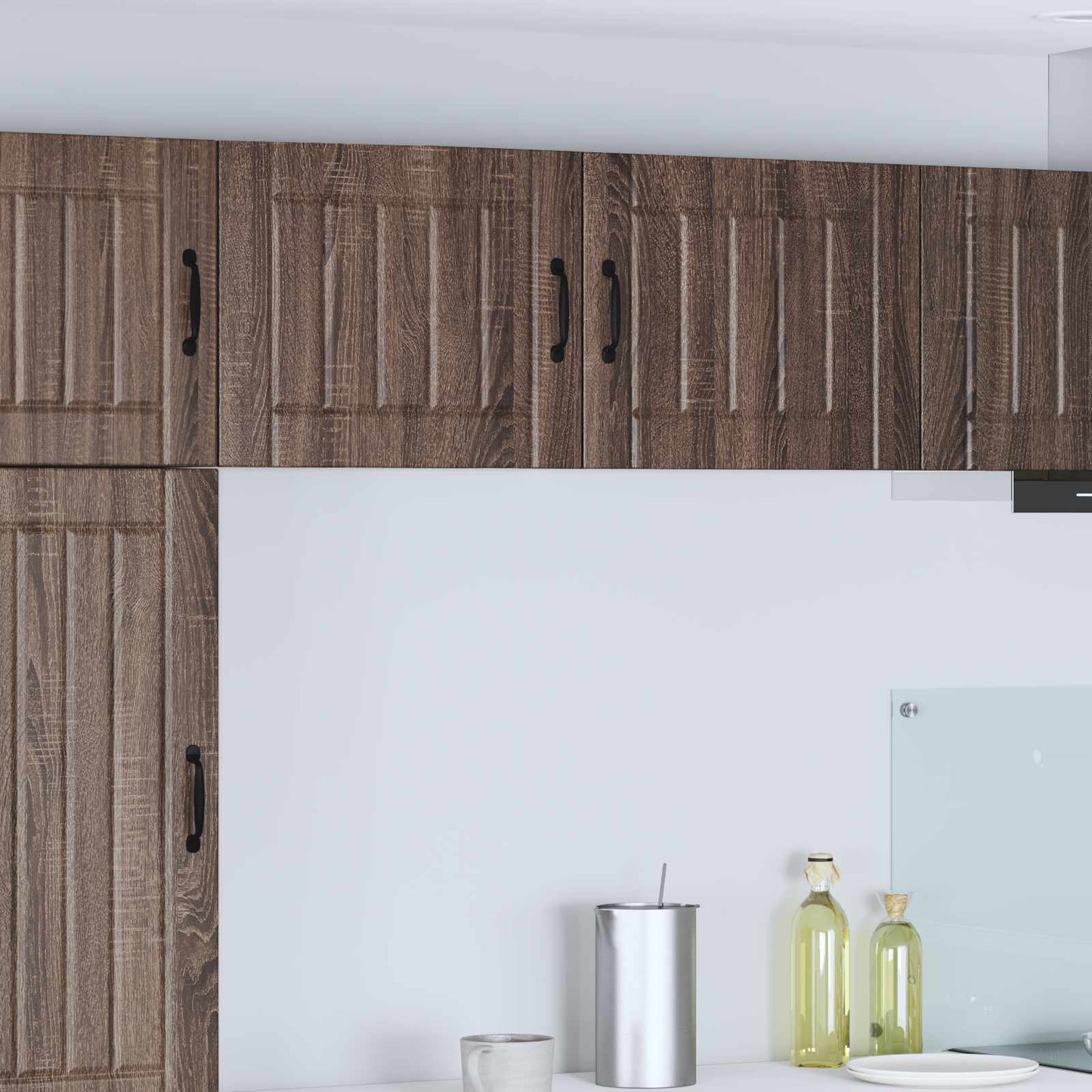 Wall Cabinet LUCCA 2 pcs Brown Oak 50 x 31 x 40 cm
