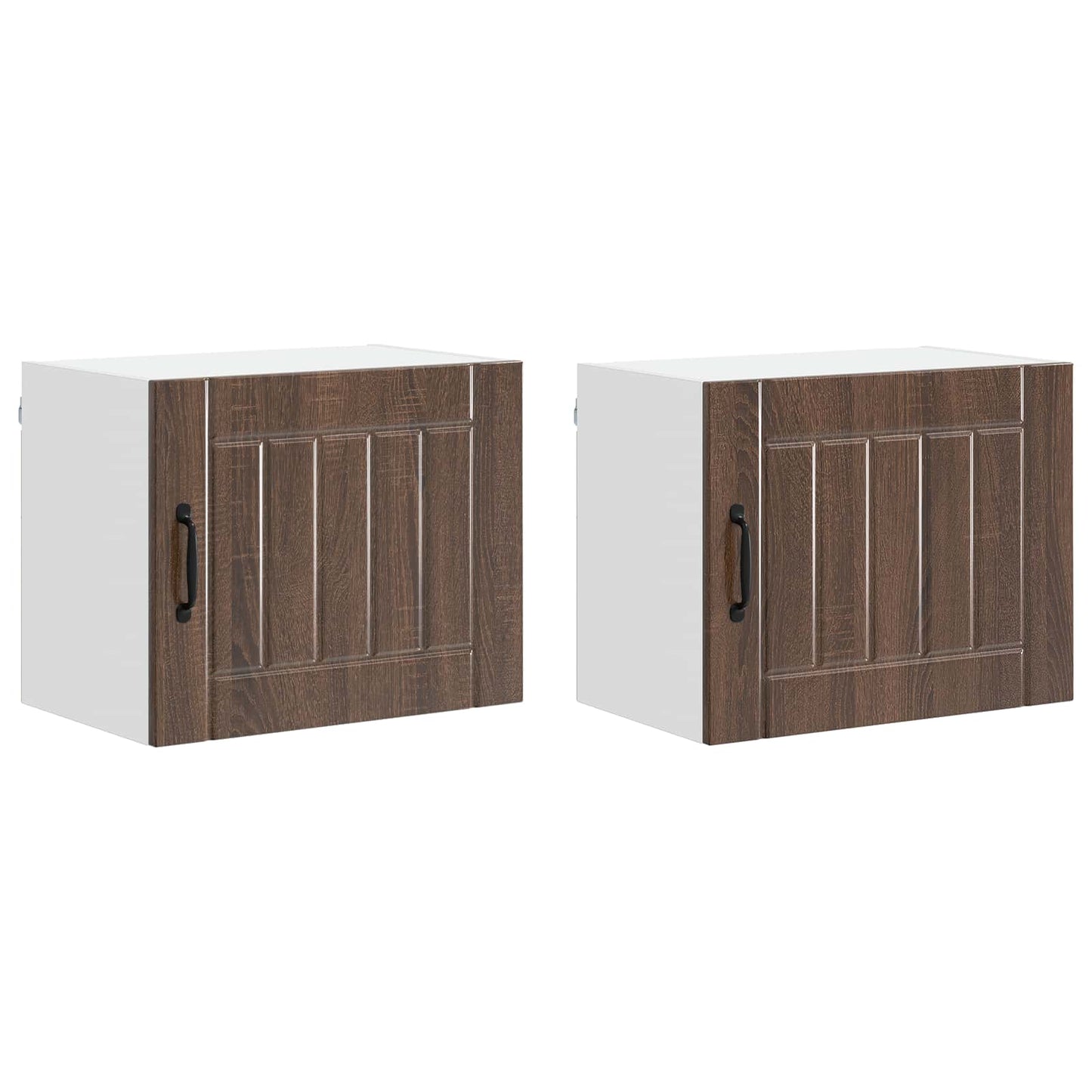 Wall Cabinet LUCCA 2 pcs Brown Oak 50 x 31 x 40 cm