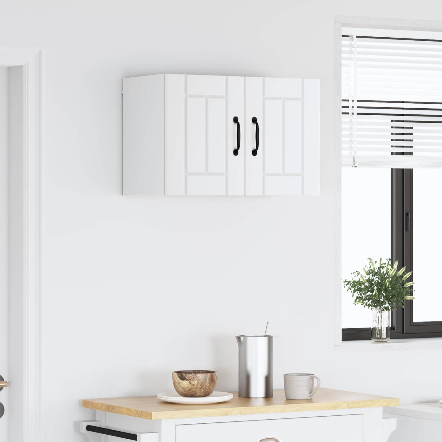 Wall Cabinet LUCCA White 60 x 31 x 40 cm Engineered Wood