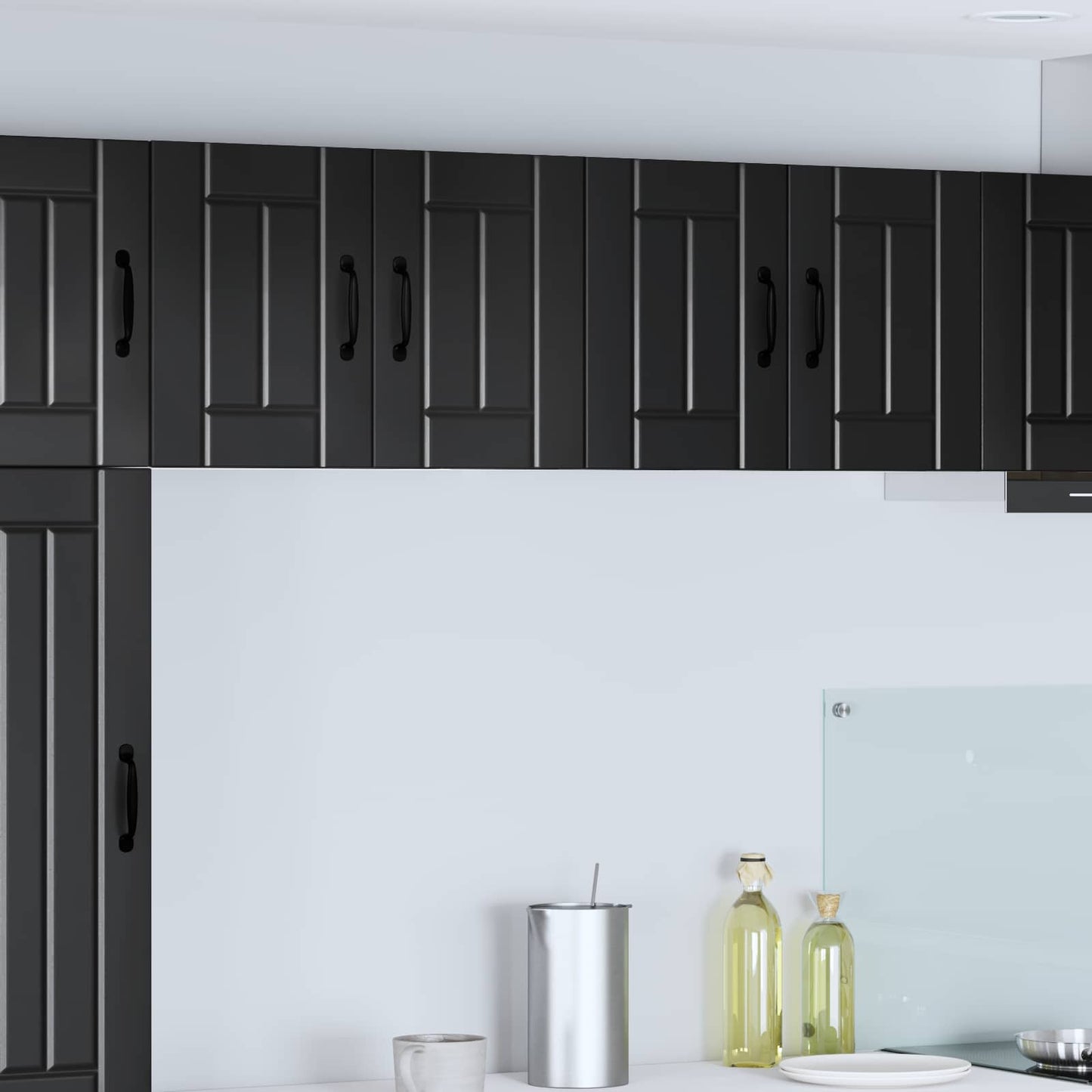 Wall Cabinet LUCCA Black 60 x 31 x 40 cm Engineered Wood