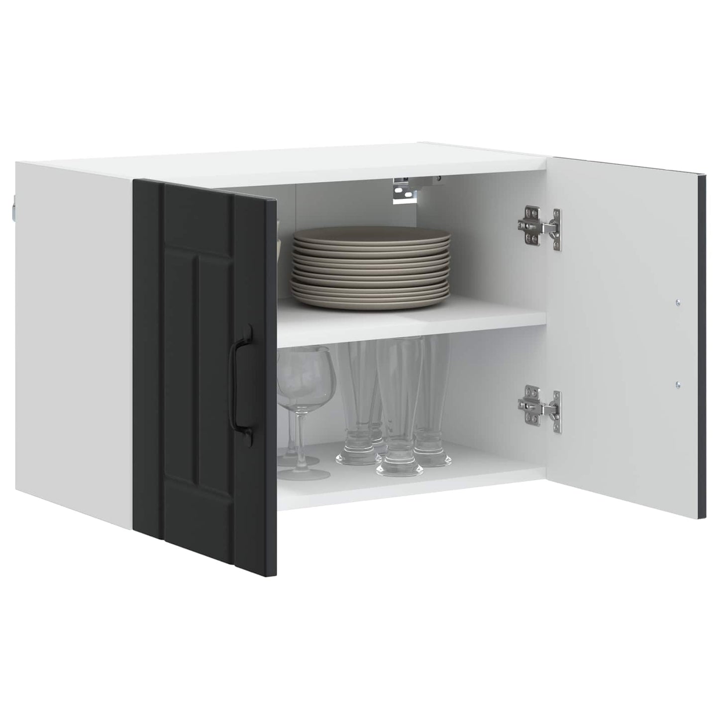 Wall Cabinet LUCCA Black 60 x 31 x 40 cm Engineered Wood