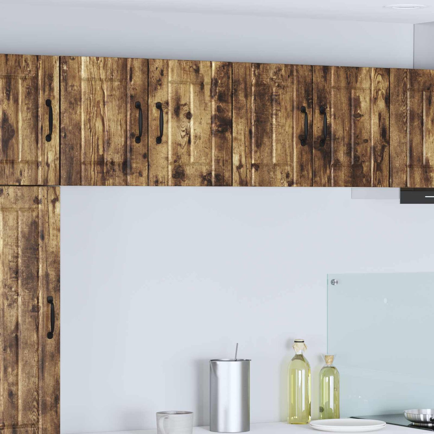 Wall Cabinet LUCCA 2 pcs Smoked Oak 60 x 31 x 40 cm