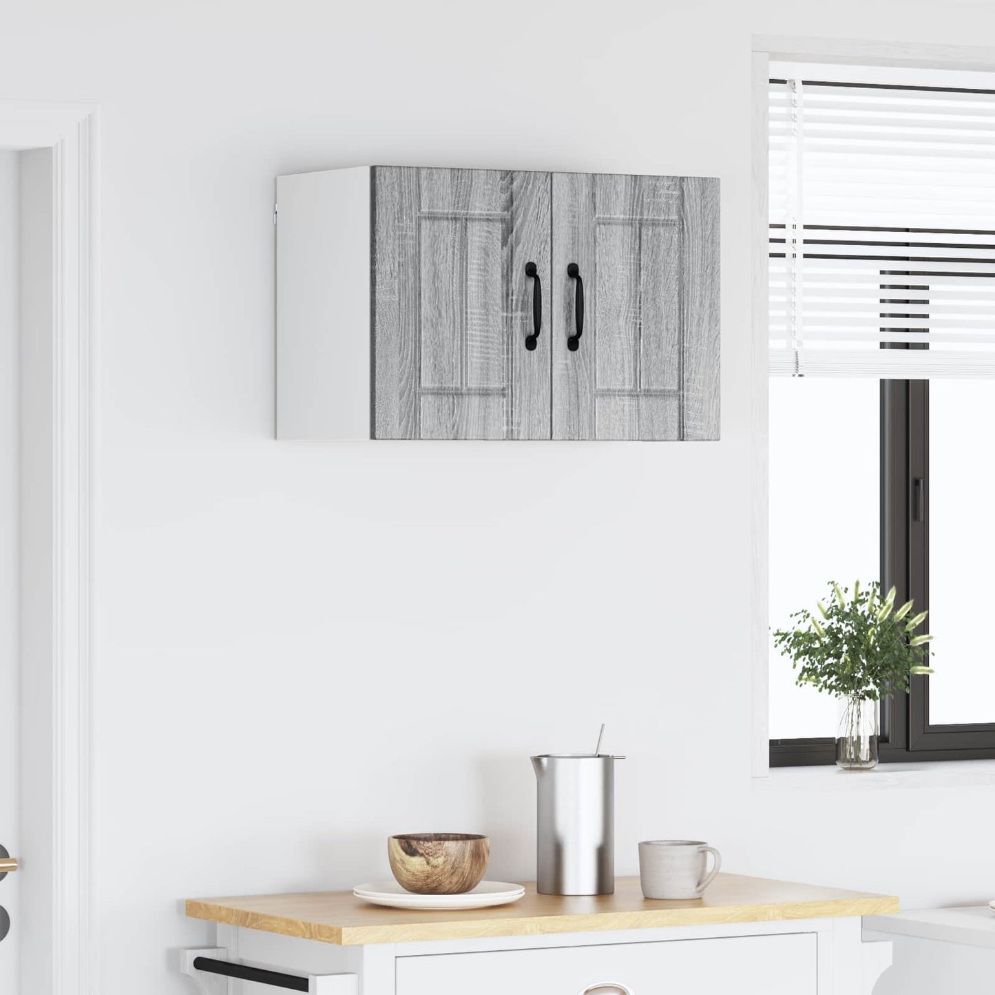 Wall Cabinet LUCCA Grey Sonoma 60 x 31 x 40 cm Engineered Wood