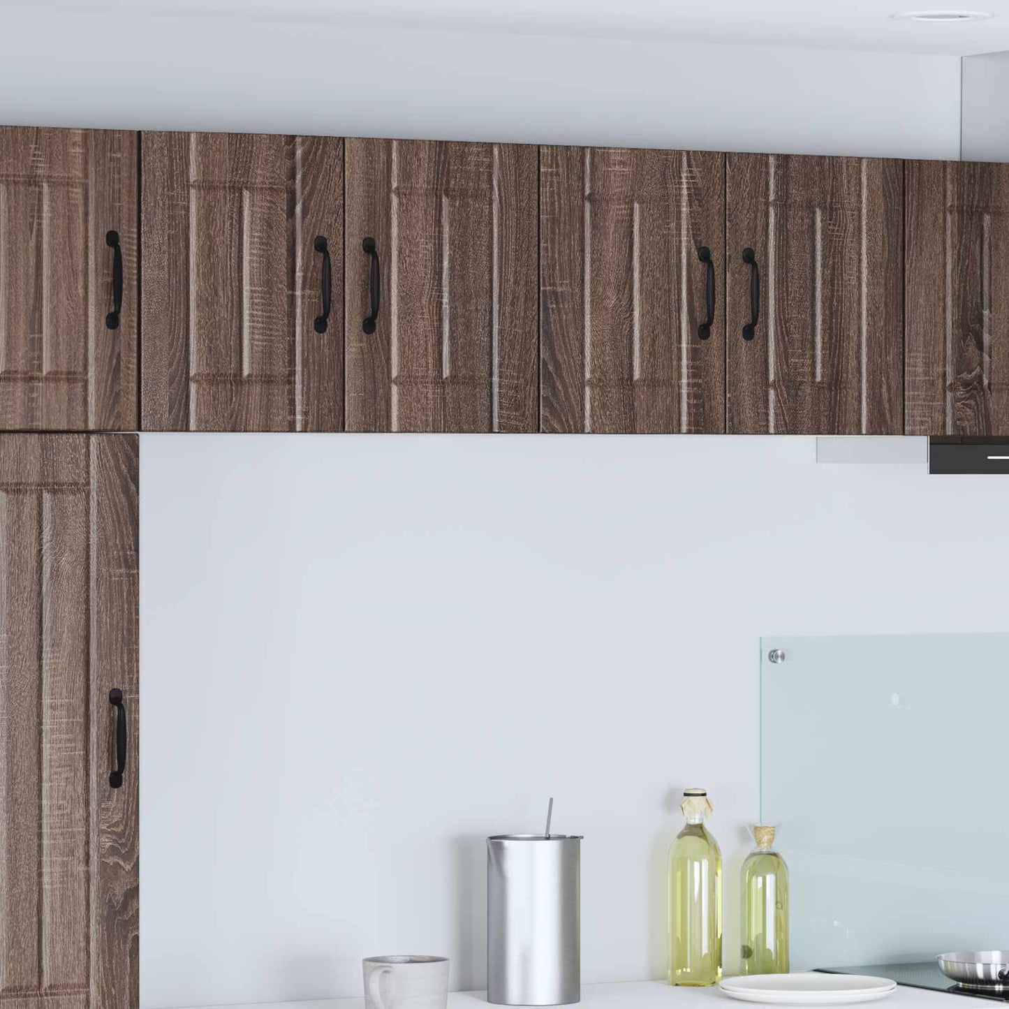 Wall Cabinet LUCCA Brown Oak 60 x 31 x 40 cm Engineered Wood