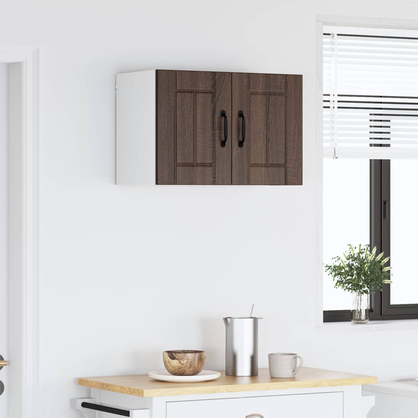Wall Cabinet LUCCA Brown Oak 60 x 31 x 40 cm Engineered Wood