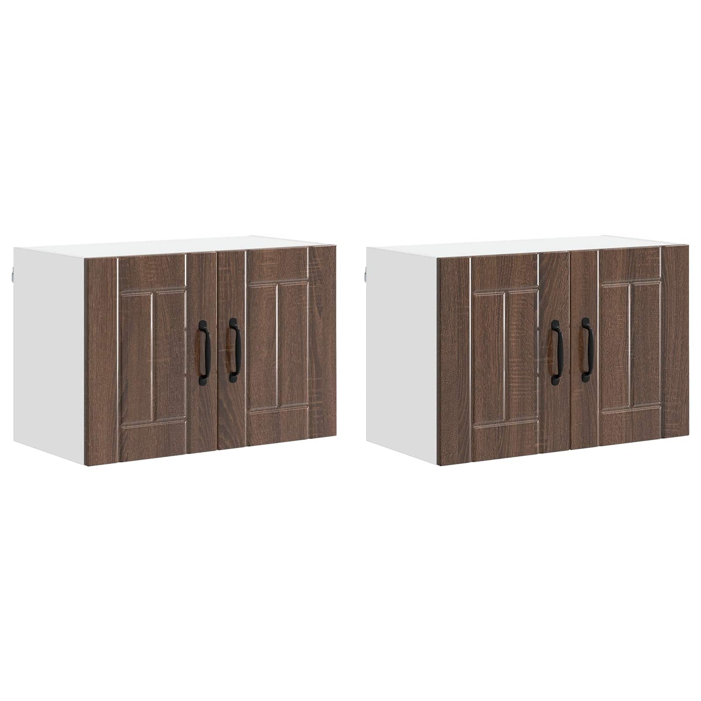 Wall Cabinet LUCCA 2 pcs Brown Oak 60 x 31 x 40 cm