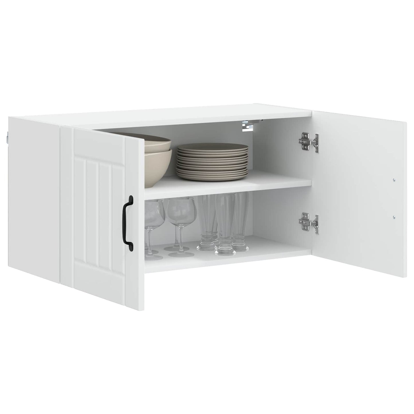 Wall Cabinet LUCCA White 80 x 31 x 40 cm Engineered Wood