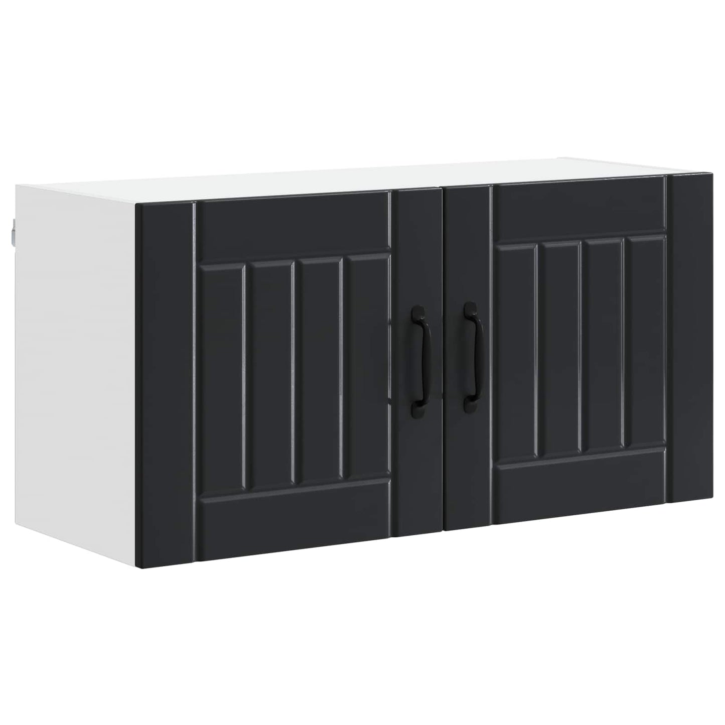 Wall Cabinet LUCCA Black 80 x 31 x 40 cm Engineered Wood