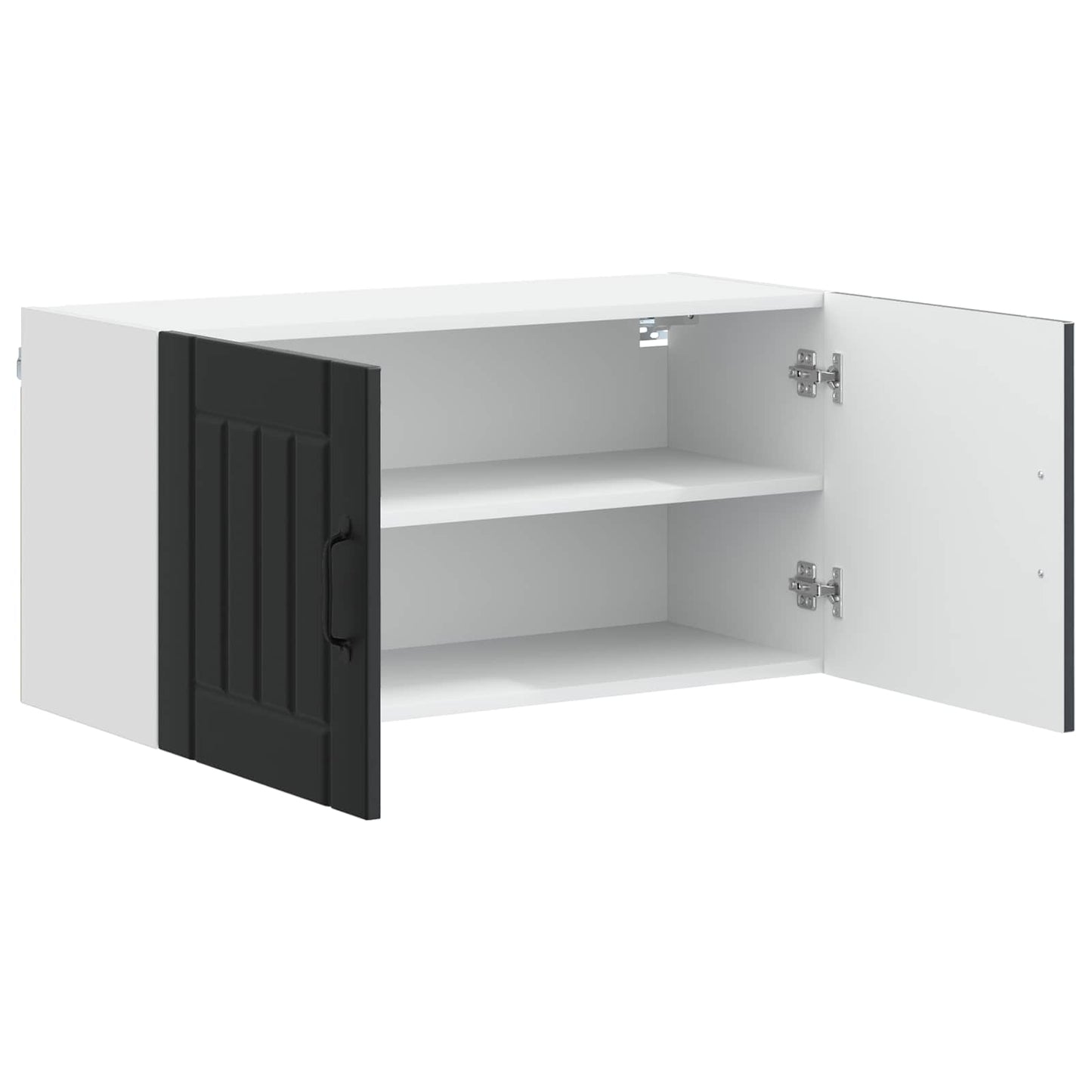 Wall Cabinet LUCCA Black 80 x 31 x 40 cm Engineered Wood