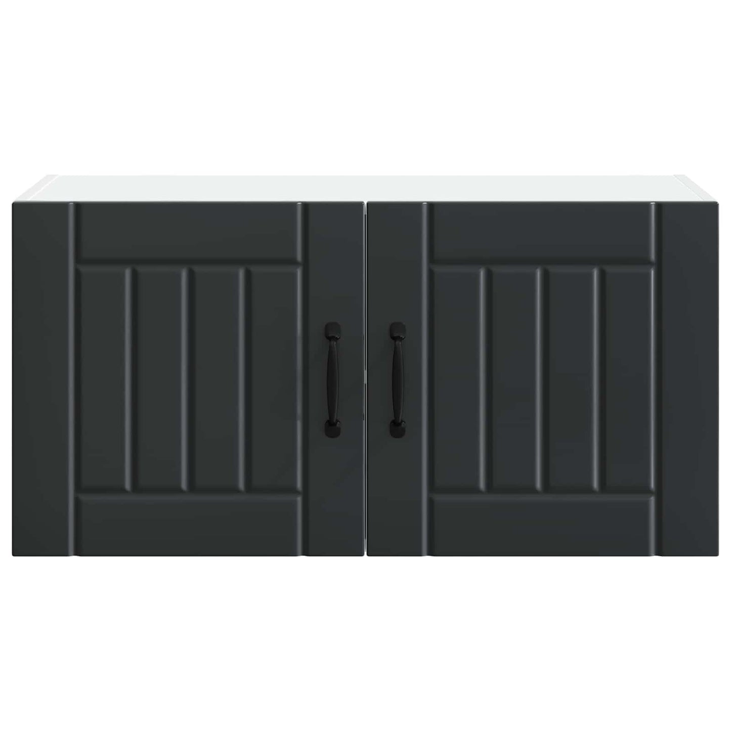 Wall Cabinet LUCCA Black 80 x 31 x 40 cm Engineered Wood