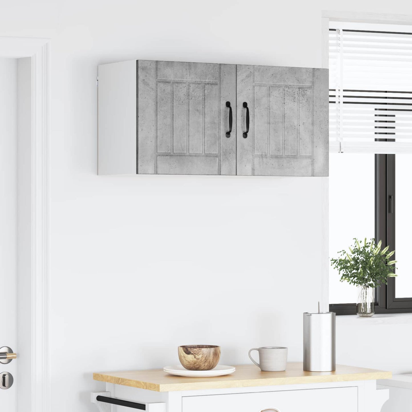 Wall Cabinet LUCCA Concrete Grey 80 x 31 x 40 cm