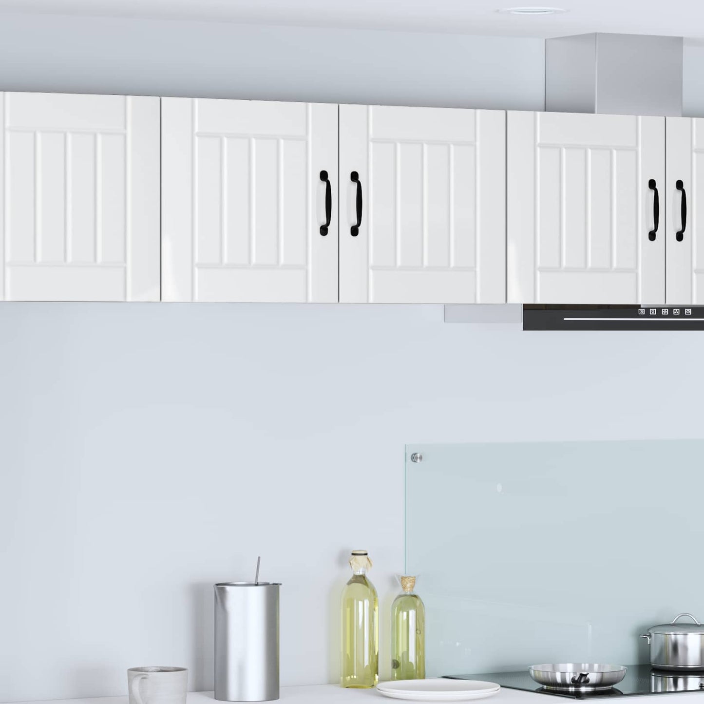 Wall Cabinet LUCCA High Gloss White 80 x 31 x 40 cm