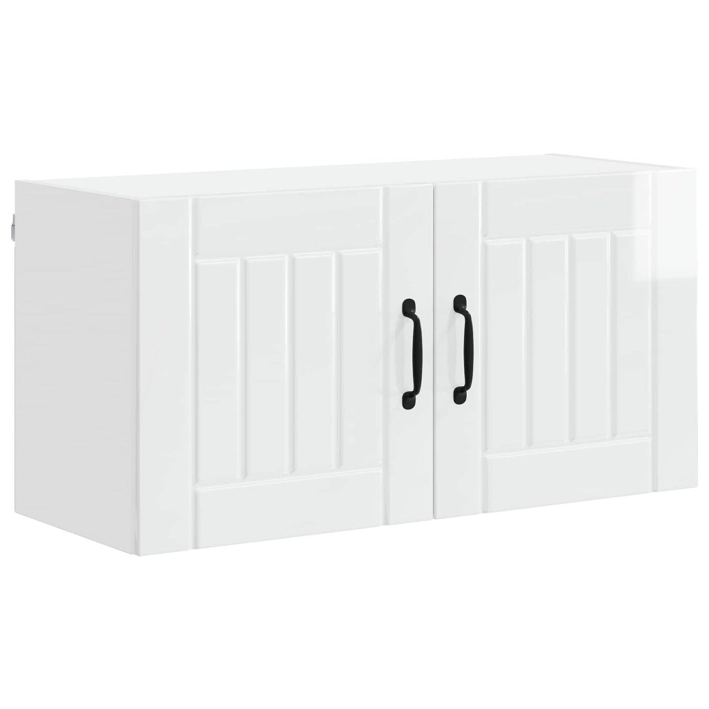 Wall Cabinet LUCCA High Gloss White 80 x 31 x 40 cm