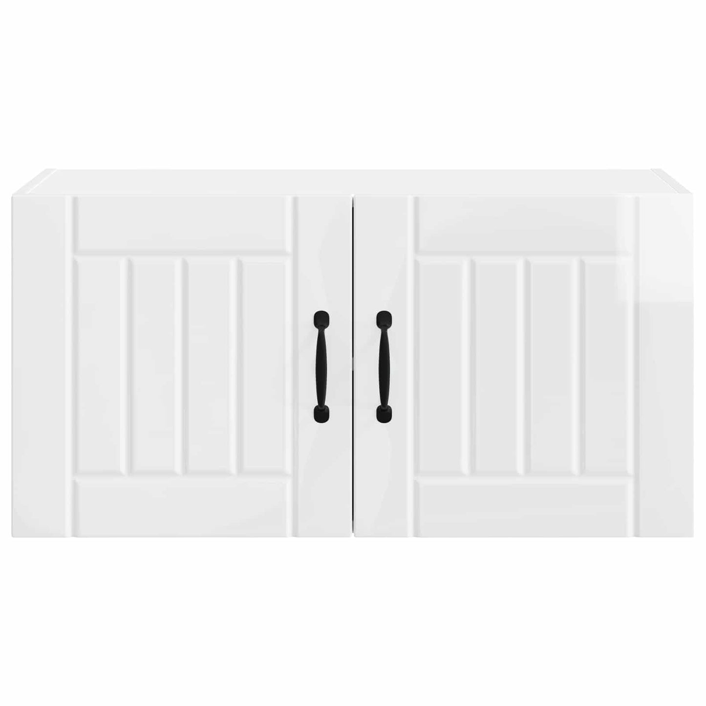 Wall Cabinet LUCCA High Gloss White 80 x 31 x 40 cm