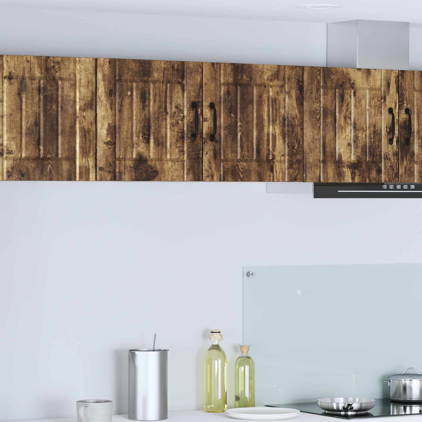 Wall Cabinet LUCCA Smoked Oak 80 x 31 x 40 cm Engineered Wood