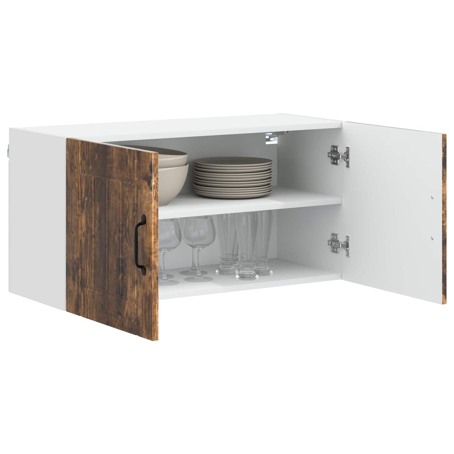 Wall Cabinet LUCCA Smoked Oak 80 x 31 x 40 cm Engineered Wood