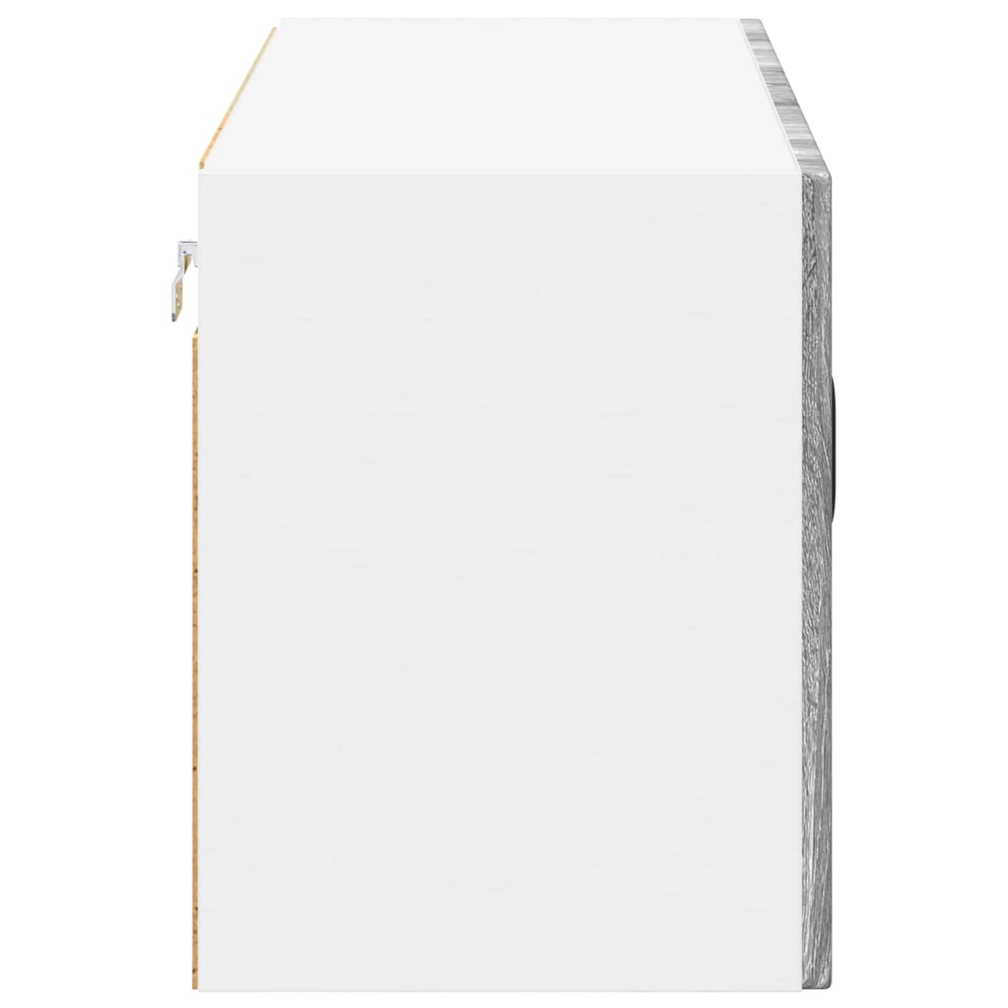 Wall Glass Cabinet LUCCA Grey Sonoma 80 x 31 x 40 cm