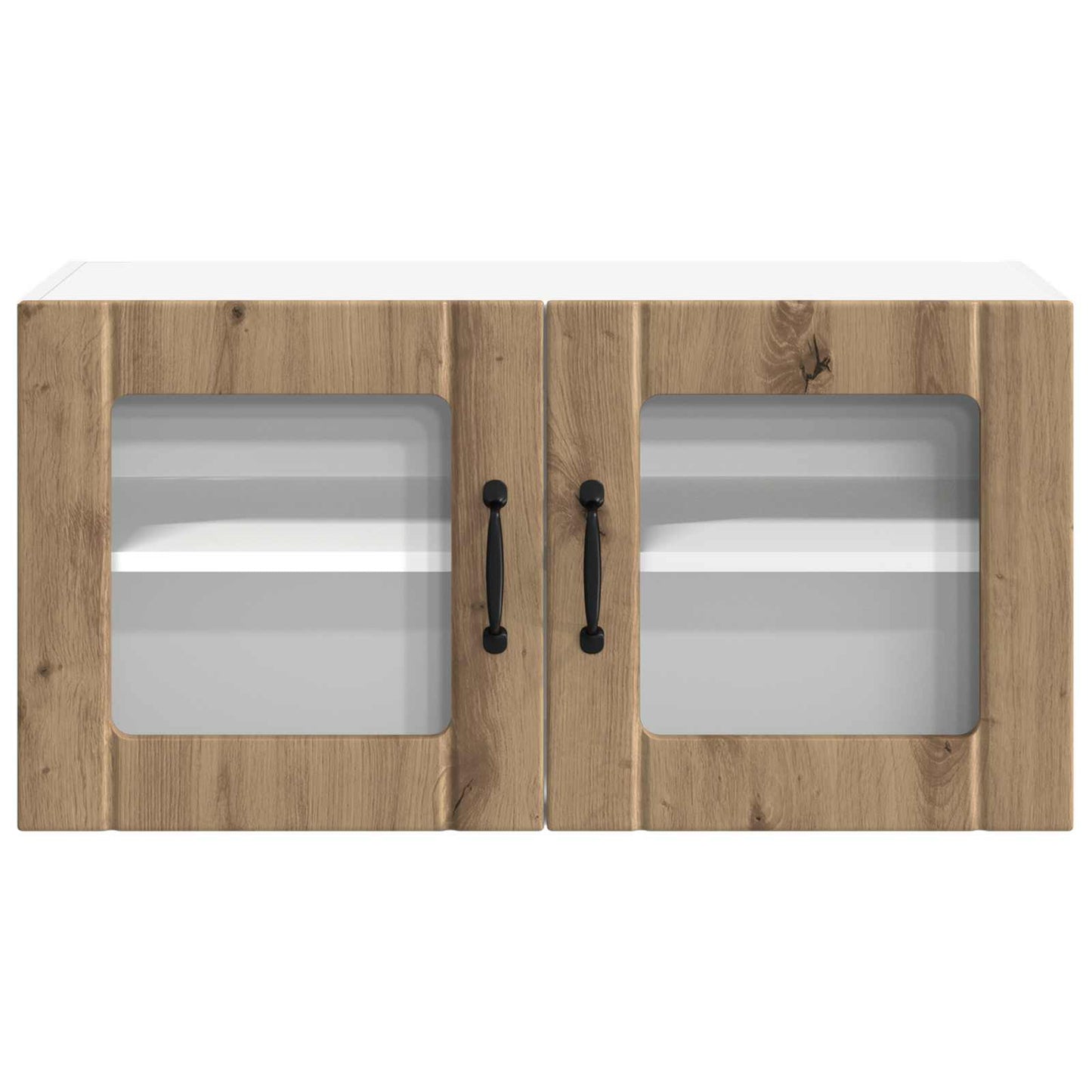 Wall Glass Cabinet LUCCA Artisan Oak 80 x 31 x 40 cm