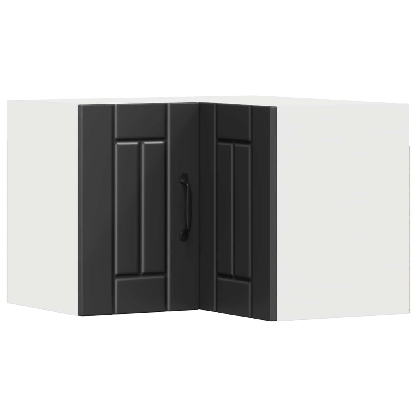 Wall Corner Cabinet LUCCA Black 57 x 57 x 40 cm Engineered Wood