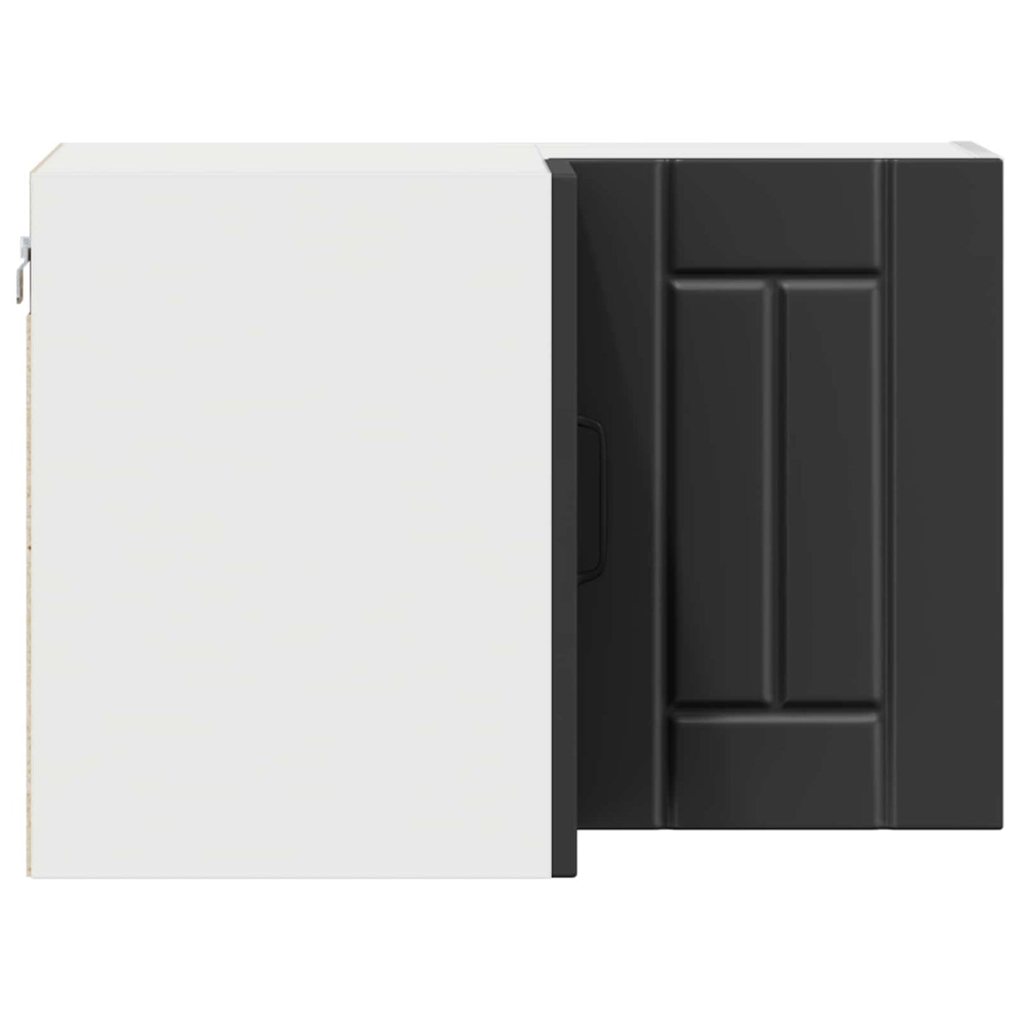 Wall Corner Cabinet LUCCA Black 57 x 57 x 40 cm Engineered Wood