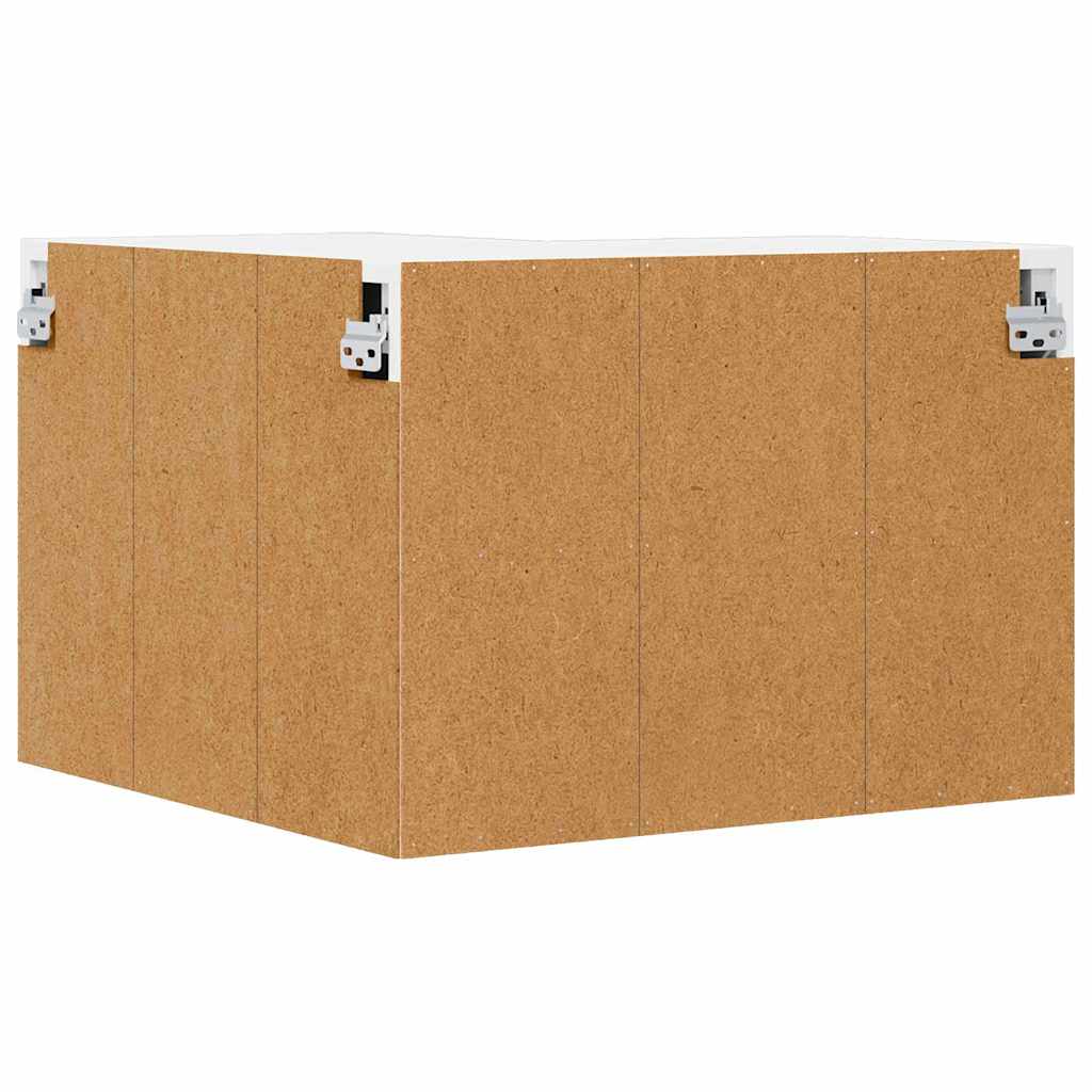 Wall Corner Cabinet LUCCA High Gloss White 57 x 57 x 40 cm