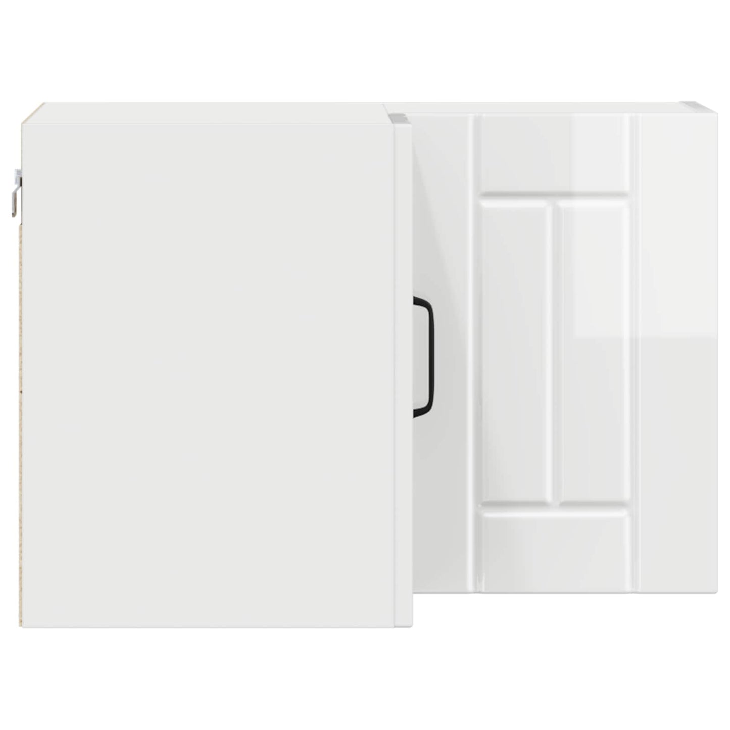 Wall Corner Cabinet LUCCA High Gloss White 57 x 57 x 40 cm
