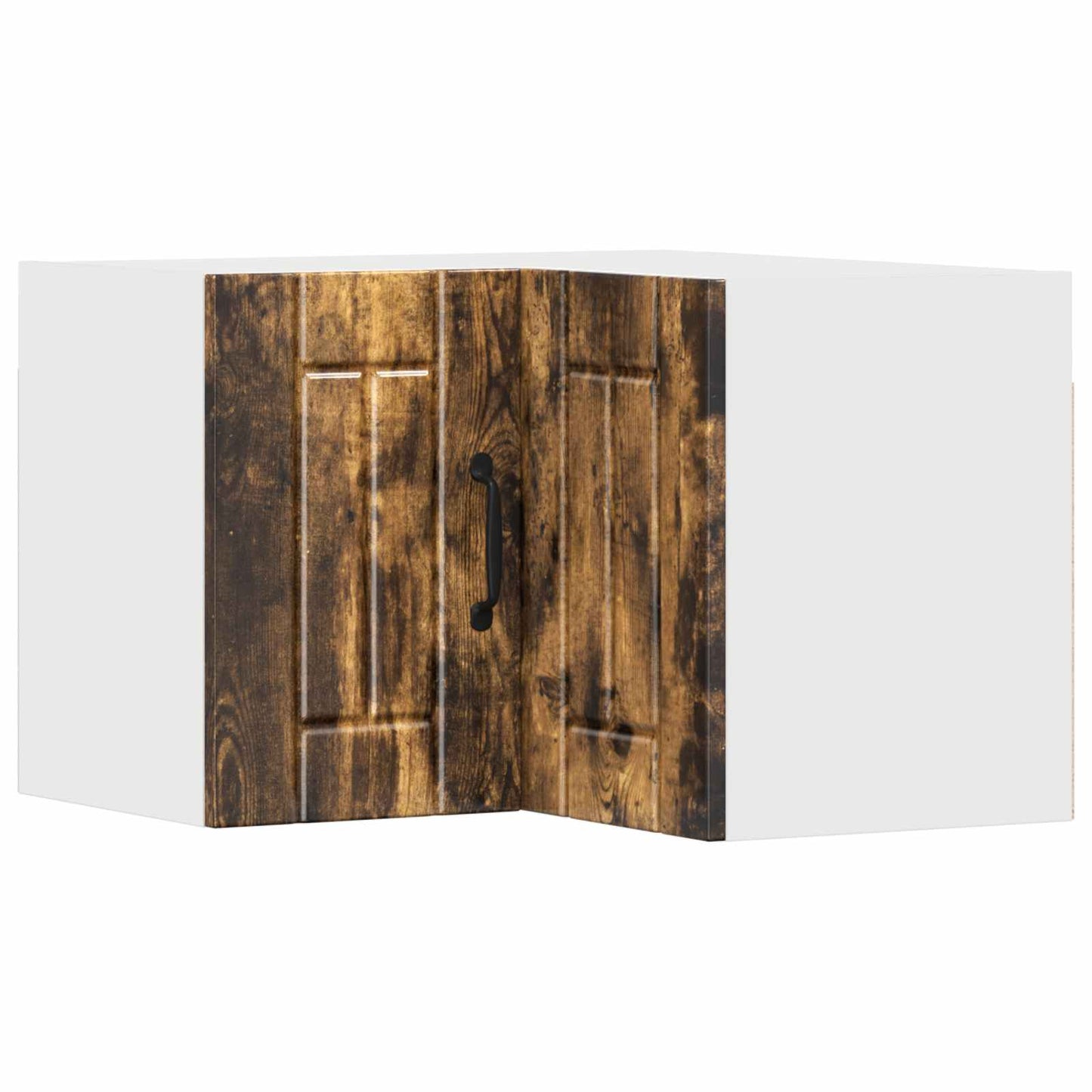 Wall Corner Cabinet LUCCA Smoked Oak 57 x 57 x 40 cm