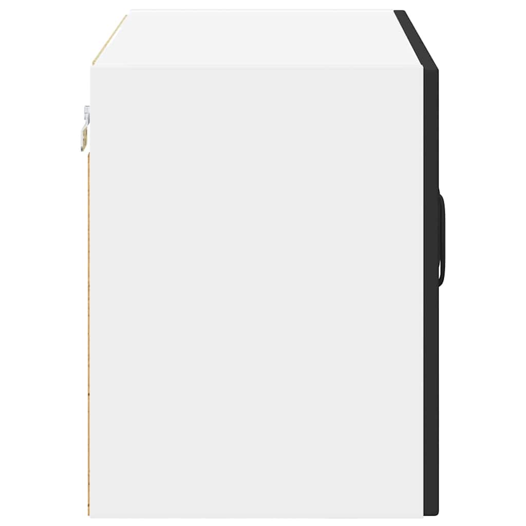 Wall Glass Cabinet LUCCA 2 pcs Black 60 x 31 x 40 cm