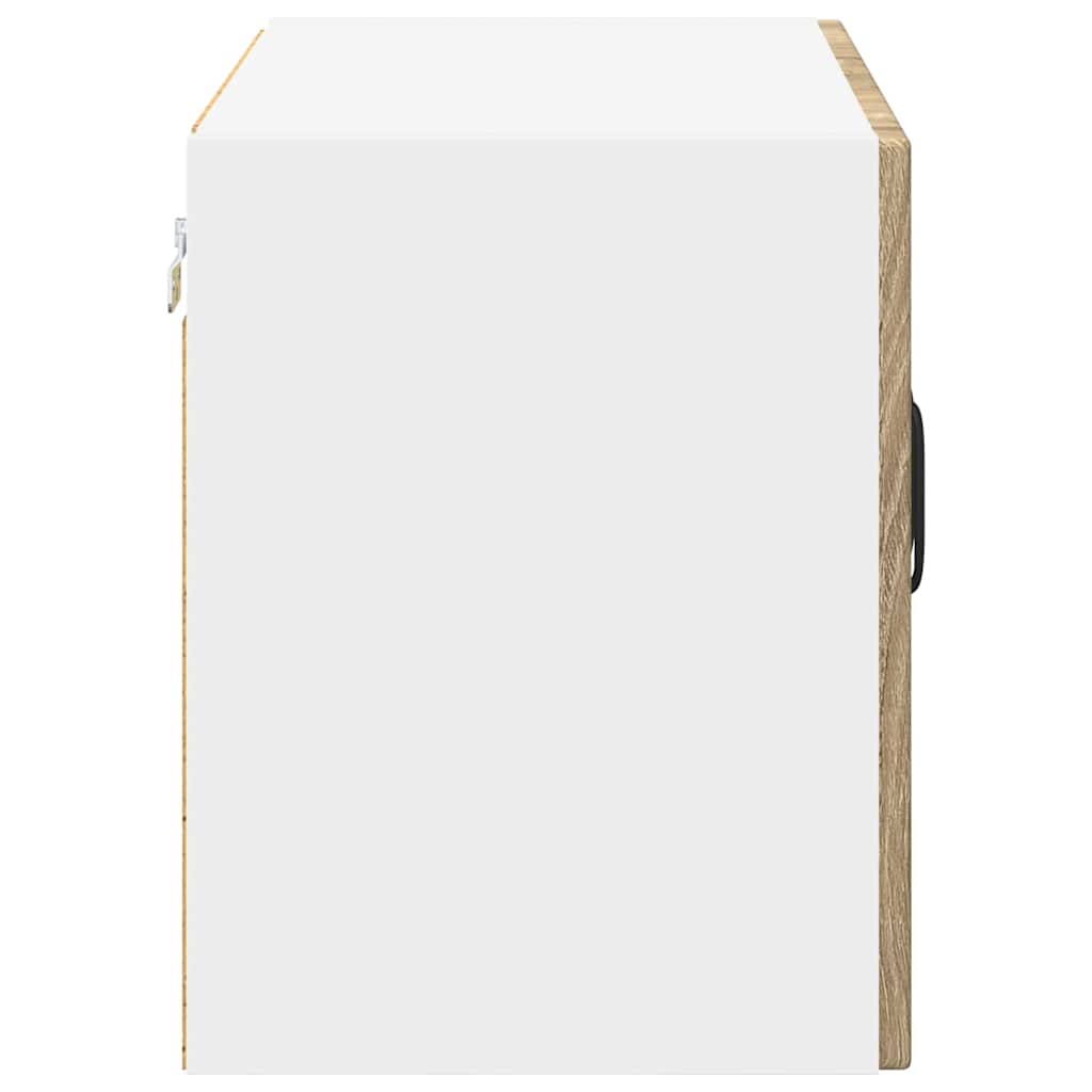 Wall Glass Cabinet LUCCA Sonoma Oak 60 x 31 x 40 cm