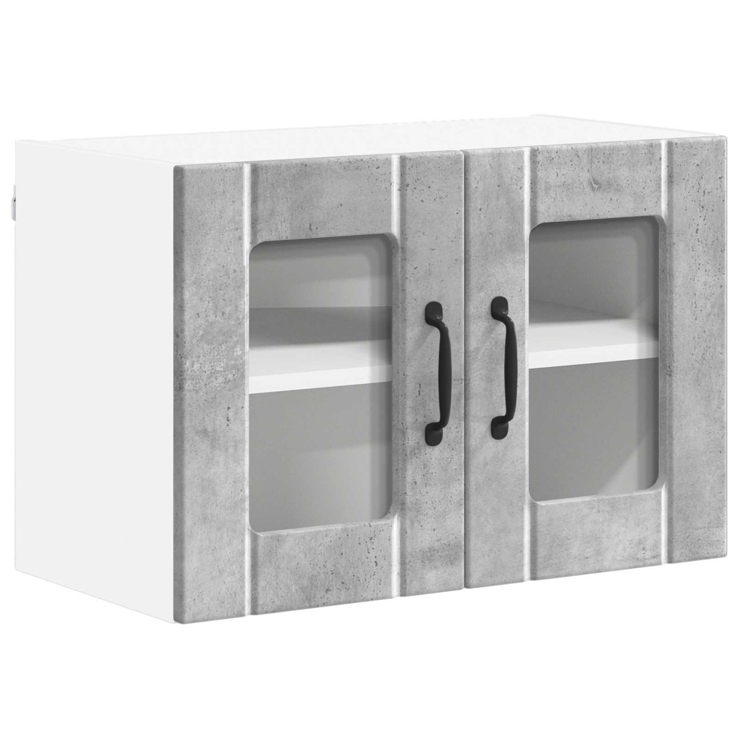 Wall Glass Cabinet LUCCA Concrete Grey 60 x 31 x 40 cm