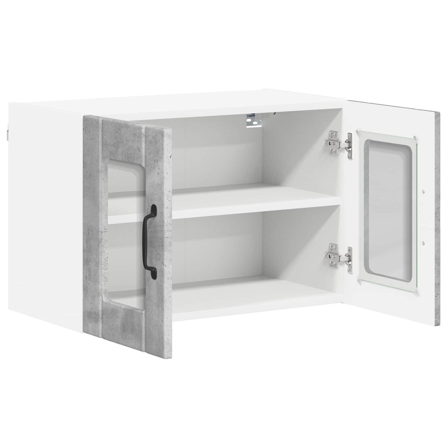 Wall Glass Cabinet LUCCA Concrete Grey 60 x 31 x 40 cm