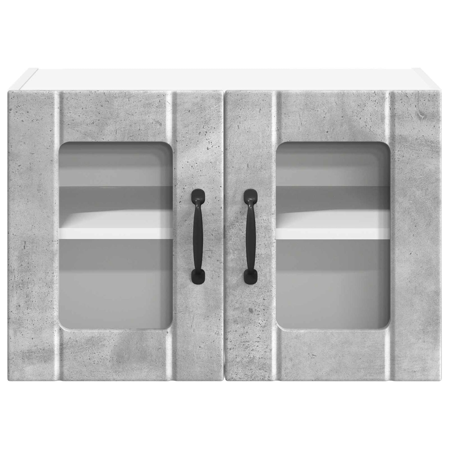 Wall Glass Cabinet LUCCA Concrete Grey 60 x 31 x 40 cm