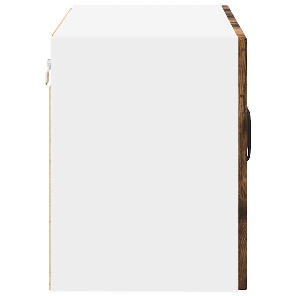 Wall Glass Cabinet LUCCA 2 pcs Smoked Oak 60 x 31 x 40 cm