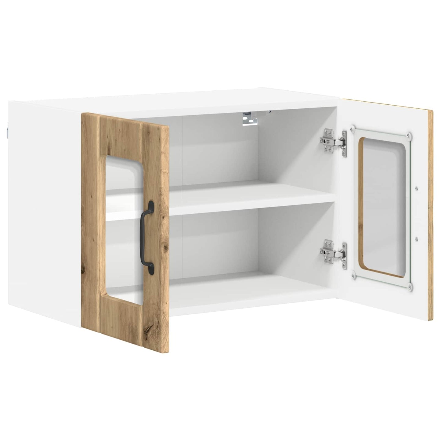 Wall Glass Cabinet LUCCA Artisan Oak 60 x 31 x 40 cm