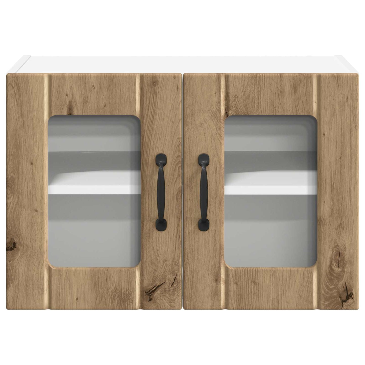 Wall Glass Cabinet LUCCA Artisan Oak 60 x 31 x 40 cm