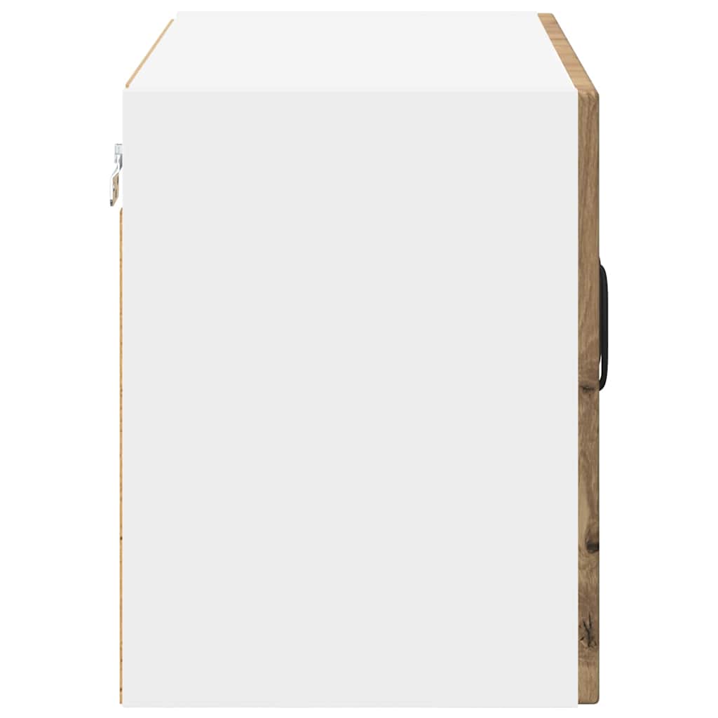 Wall Glass Cabinet LUCCA 2 pcs Artisan Oak 60 x 31 x 40 cm